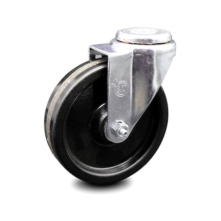 Service Caster 5 Inch Phenolic Wheel Swivel Bolt Hole Caster SCC-BH20S514-PHR
